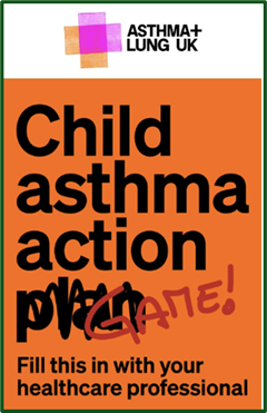 Child asthma action game — Asthma + Lung UK